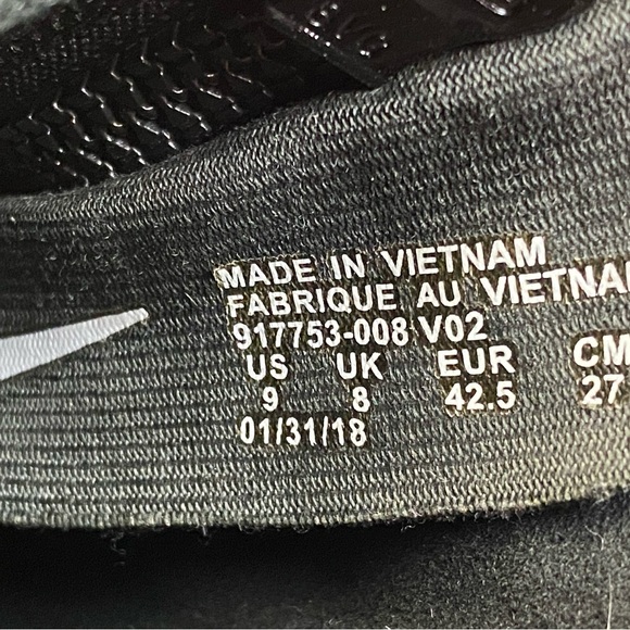 Nike SF Air Force 1 Mid Big Logo Black Cool Grey Men's 9 US Sneakers 917753 008 - Picture 11 of 11